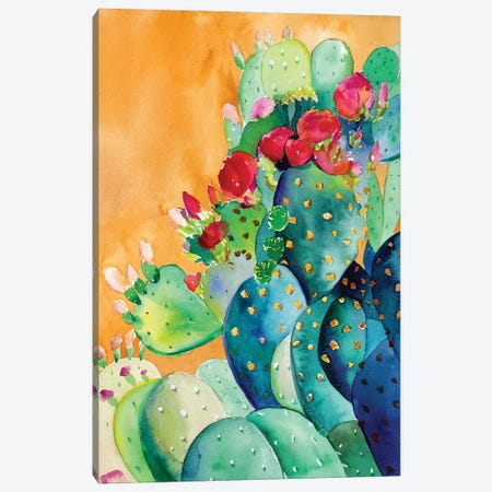 Cactus Garden Canvas Print #LTR6} by Christine Lindstrom Art Print