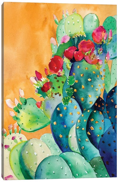 Cactus Garden Canvas Art Print - Plant Mom