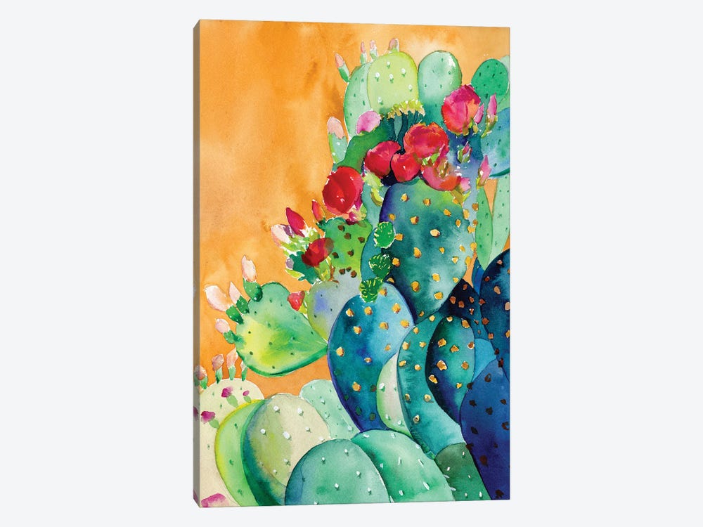 Cactus Garden by Christine Lindstrom 1-piece Canvas Artwork