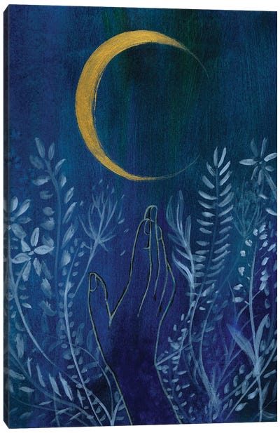 Flower Moon Canvas Art Print - Christine Lindstrom