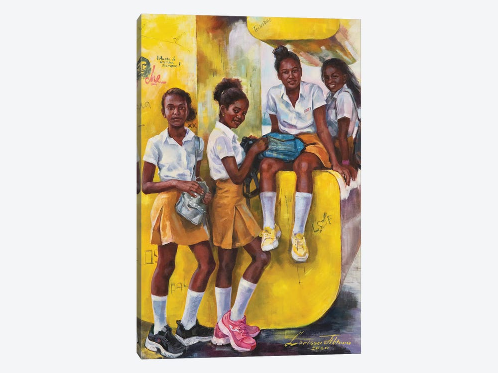 Santiago School Girls by Larissa Abtova 1-piece Canvas Art