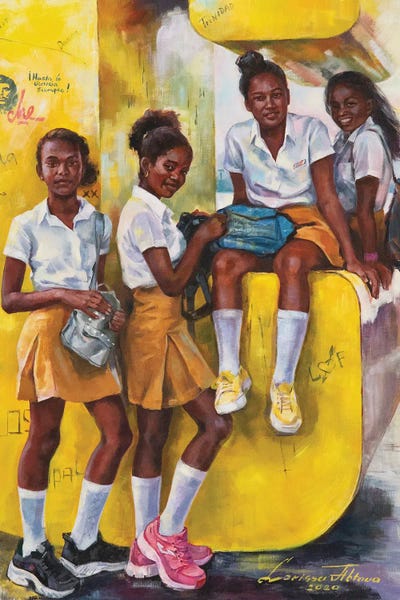 Sneakers: Santiago School Girls by Larissa Abtova