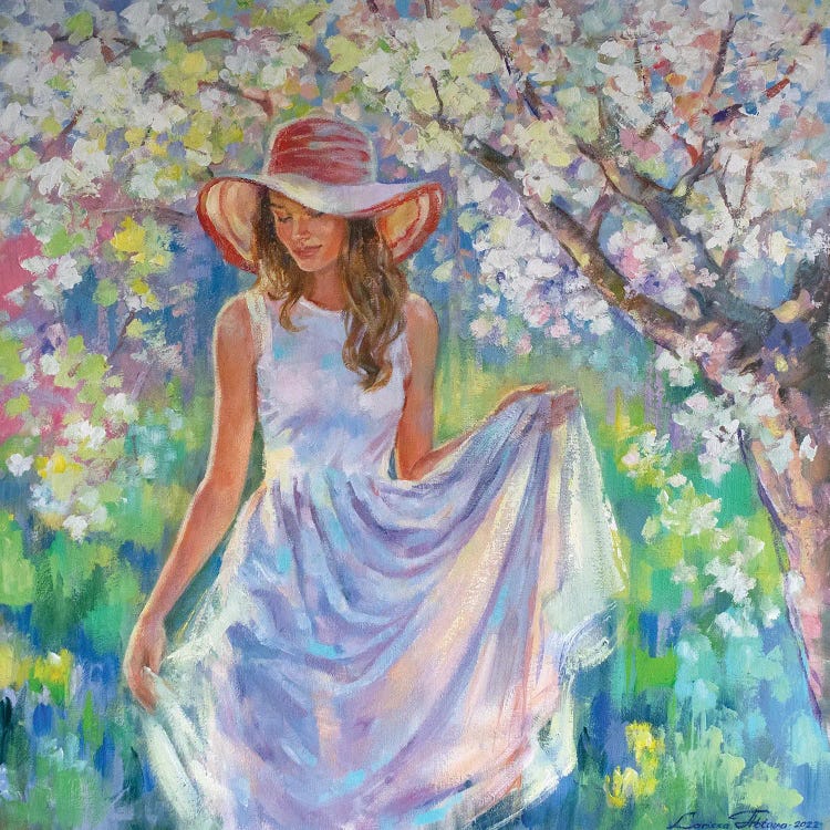 Under The Cherry Blossom by Larissa Abtova wall art