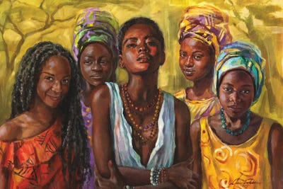 Yellow Africa by Larissa Abtova art print