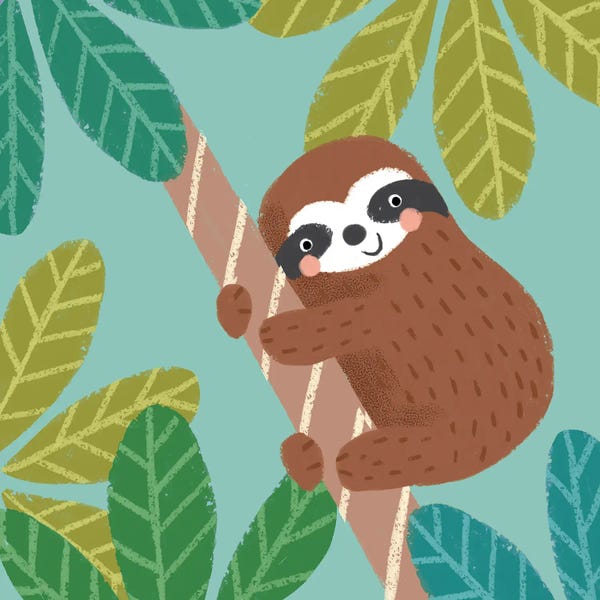 Sloths: Jungle Sloth III by Louise Anglicas