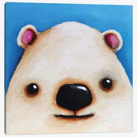 The Polar Bear Canvas Print #LUC6} by Lucia Stewart Canvas Wall Art