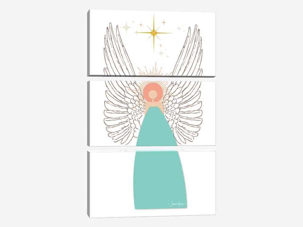 Angels Around Us by LouLouArtStudio 3-piece Canvas Art Print