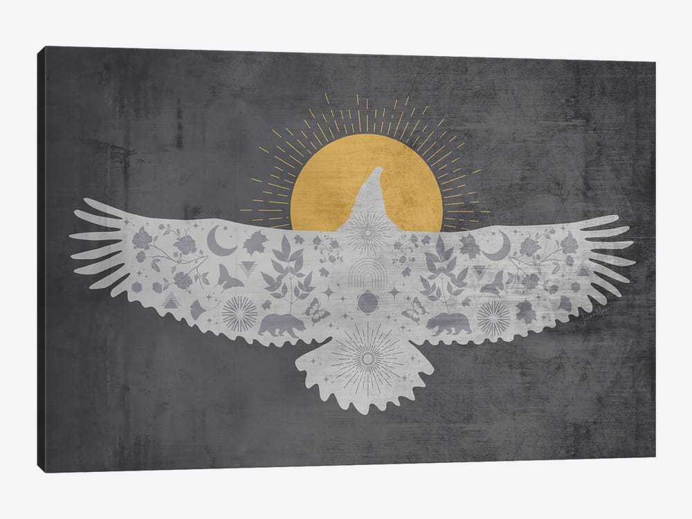 Eagle Of The Sun by LouLouArtStudio 1-piece Canvas Art