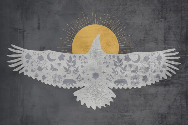 LouLouArtStudio: Eagle Of The Sun by LouLouArtStudio