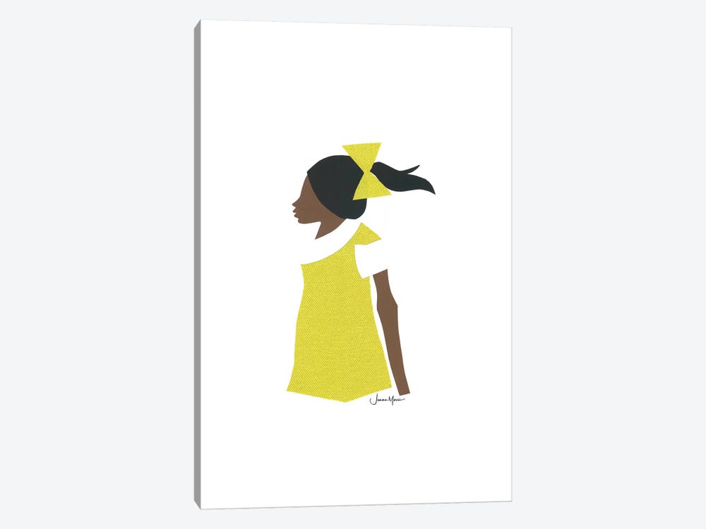 African American School Girl by LouLouArtStudio 1-piece Art Print