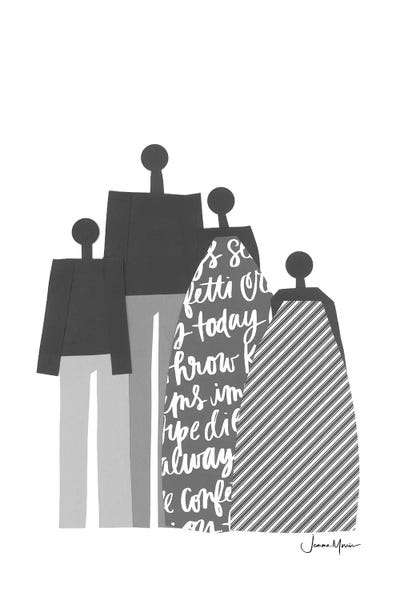 LouLouArtStudio: African Family Portrait In Black & White by LouLouArtStudio
