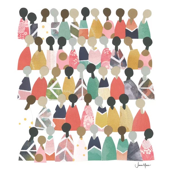Body Positivity: Pastel Diverse People Of Color by LouLouArtStudio