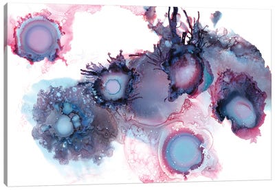 Purple Sea Urchins Canvas Art Print - LouLouArtStudio
