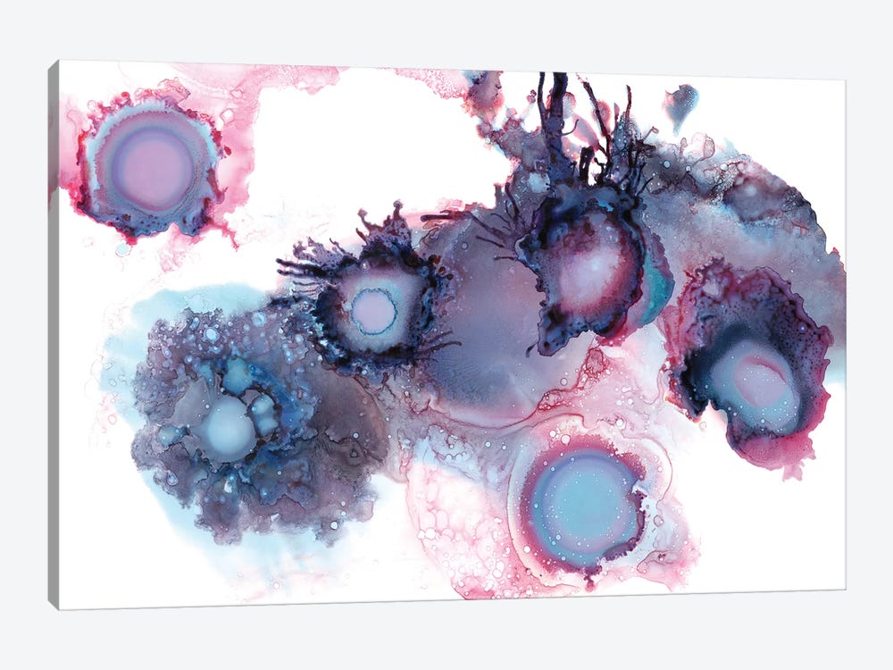 Purple Sea Urchins by LouLouArtStudio 1-piece Canvas Print