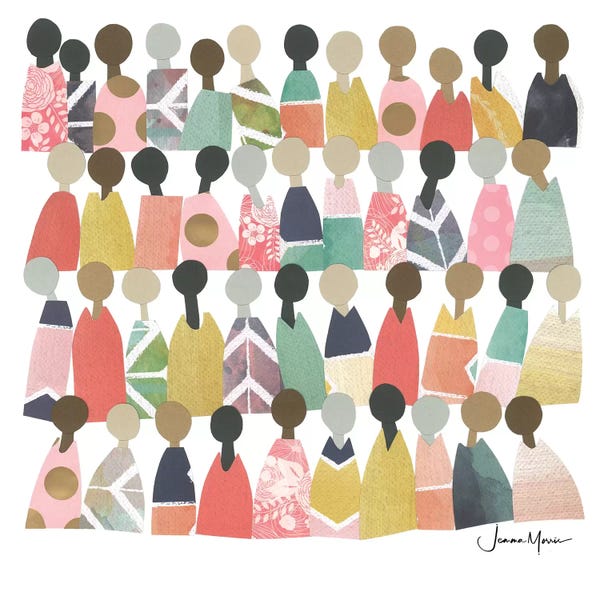 Silhouettes: Rainbow Children by LouLouArtStudio