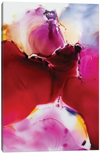 Red Velvet Petals Canvas Art Print - LouLouArtStudio