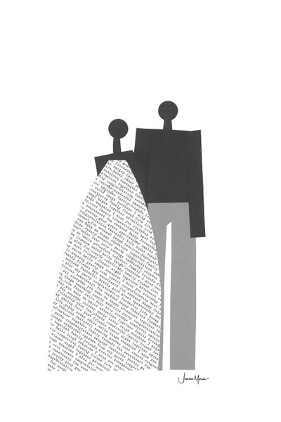 Advocacy Art: African Wedding Couple In Black & White by LouLouArtStudio