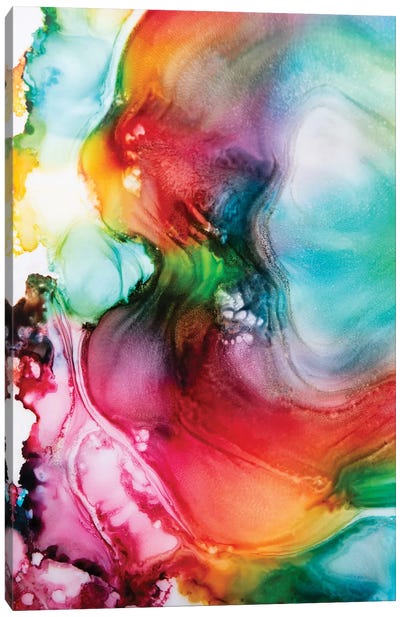 The Rainbow Waterfall Canvas Art Print - LouLouArtStudio