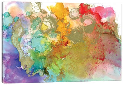 Somewhere Over The Rainbow Canvas Art Print - Colorful Art