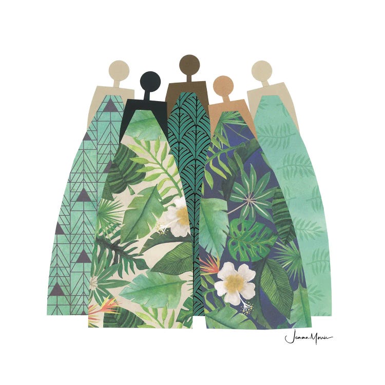 5 Tropical Women by LouLouArtStudio wall art