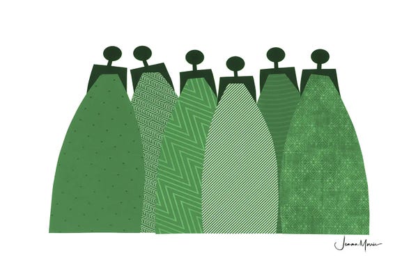 LouLouArtStudio: 6 Emerald Dresses by LouLouArtStudio