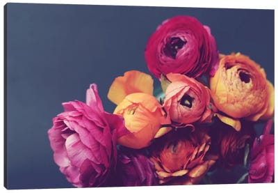 Deep Blooms Canvas Art Print - Still Life Photography