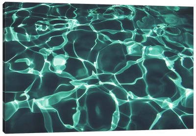 Pool Two Canvas Art Print - Water Close-Up Art
