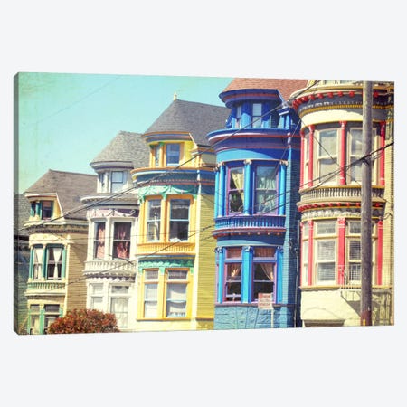 Colorful Houses Canvas Print #LUP9} by Lupen Grainne Canvas Art Print