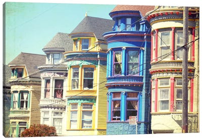 Colorful Houses Canvas Art Print - Lupen Grainne