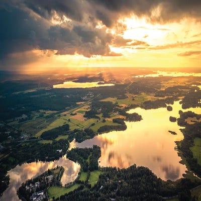 From Birds Eye II by Lauri Lohi framed wall art