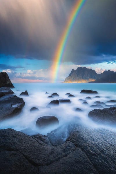 Uttakleiv Rainbow by Lauri Lohi framed wall art