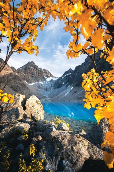 Blåvatnet In Autumn Colors by Lauri Lohi canvas print