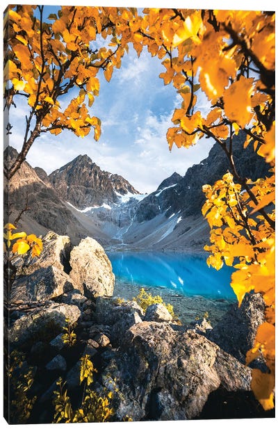 Blåvatnet In Autumn Colors Canvas Art Print - Lauri Lohi