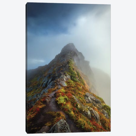 Misty Mountain Canvas Print #LUR39} by Lauri Lohi Canvas Wall Art