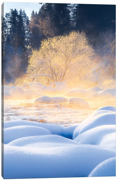 Fire And Ice Canvas Art Print - Lauri Lohi