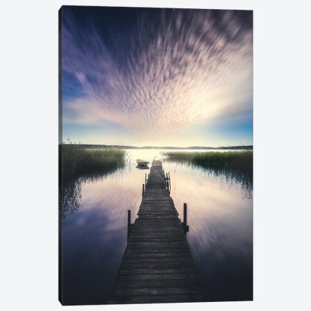 Boat Ride Under The Stars? Canvas Print #LUR68} by Lauri Lohi Art Print