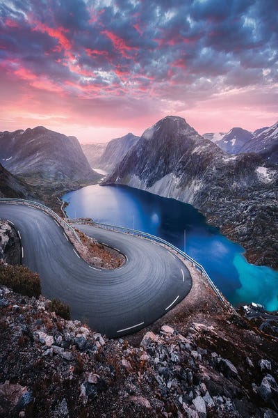 Mountain Road Canvas Wall Art by Lauri Lohi iCanvas