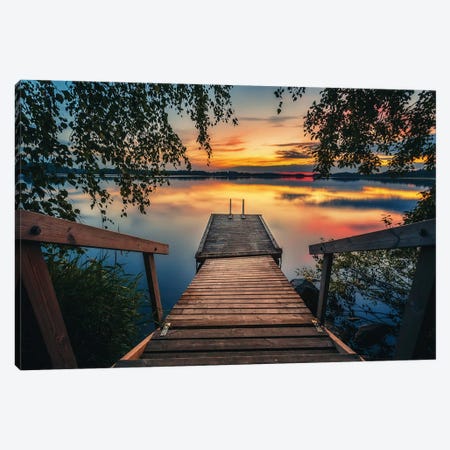Between The Evening And Night Canvas Print #LUR83} by Lauri Lohi Canvas Art Print