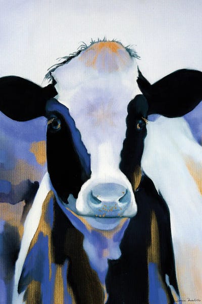 Wild Blues Cow I by Louise Montillo canvas print