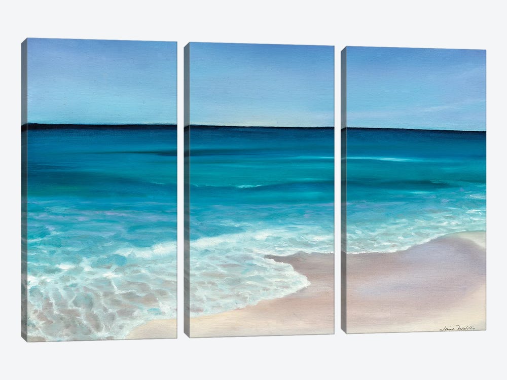 Rippling Waves by Louise Montillo 3-piece Canvas Artwork