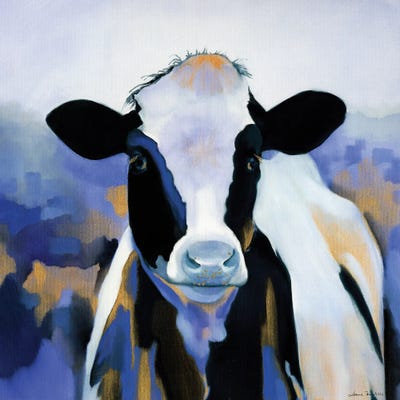 Wild Blues Cow II by Louise Montillo canvas print