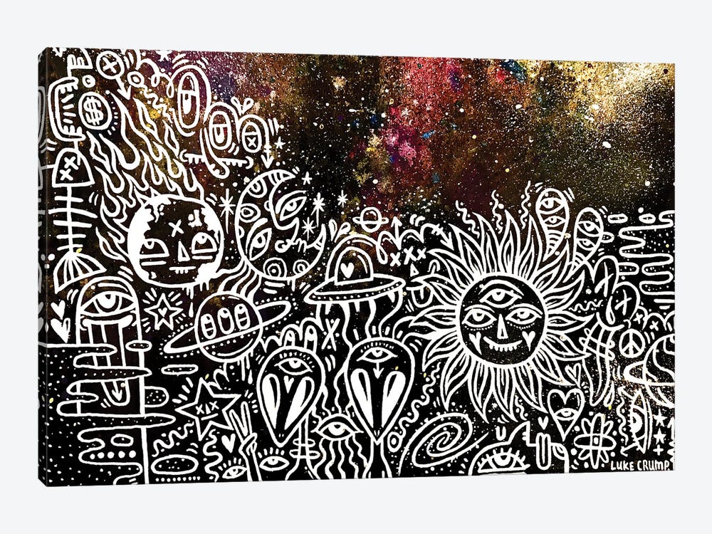 Cosmic Coincidence by Luke Crump 1-piece Canvas Print