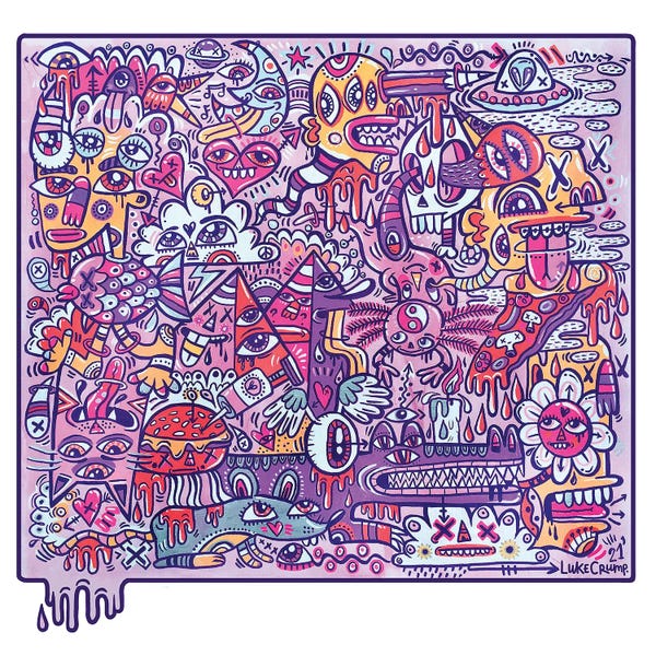 Monsters: Violet Vibes by Luke Crump