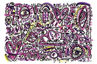 Agitation by Luke Crump metal wall art