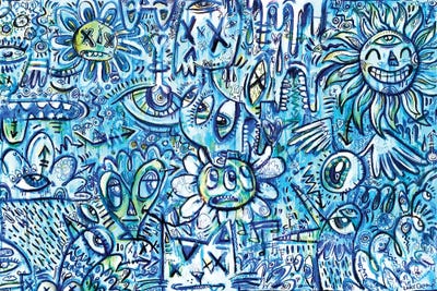 Bluster by Luke Crump metal wall art