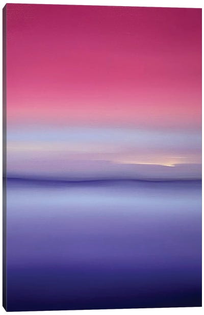 Deep Inside XXXVI Canvas Art Print - Purple Abstract Art