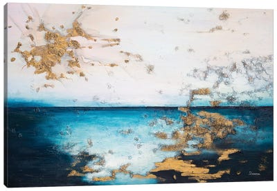 At The Edge Of The Water Canvas Art Print - Larissa Uvarova