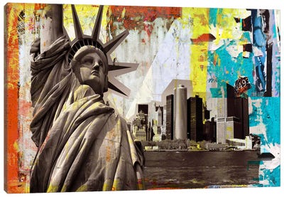 Statue of Liberty Canvas Art Print - Luz Graphics