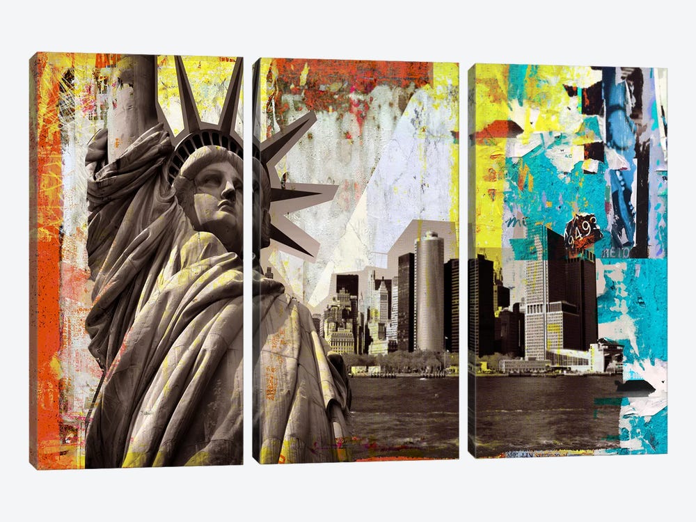 Statue of Liberty by Luz Graphics 3-piece Art Print