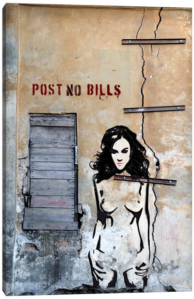 Post No Bills Canvas Art Print - Luz Graphics